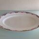 Oval dish décor baskets of roses by Digoin Sarreguemines / vintage 50s-60s