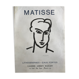 Original exhibition poster Henri MATISSE, Galerie Adrien Maeght, 1964