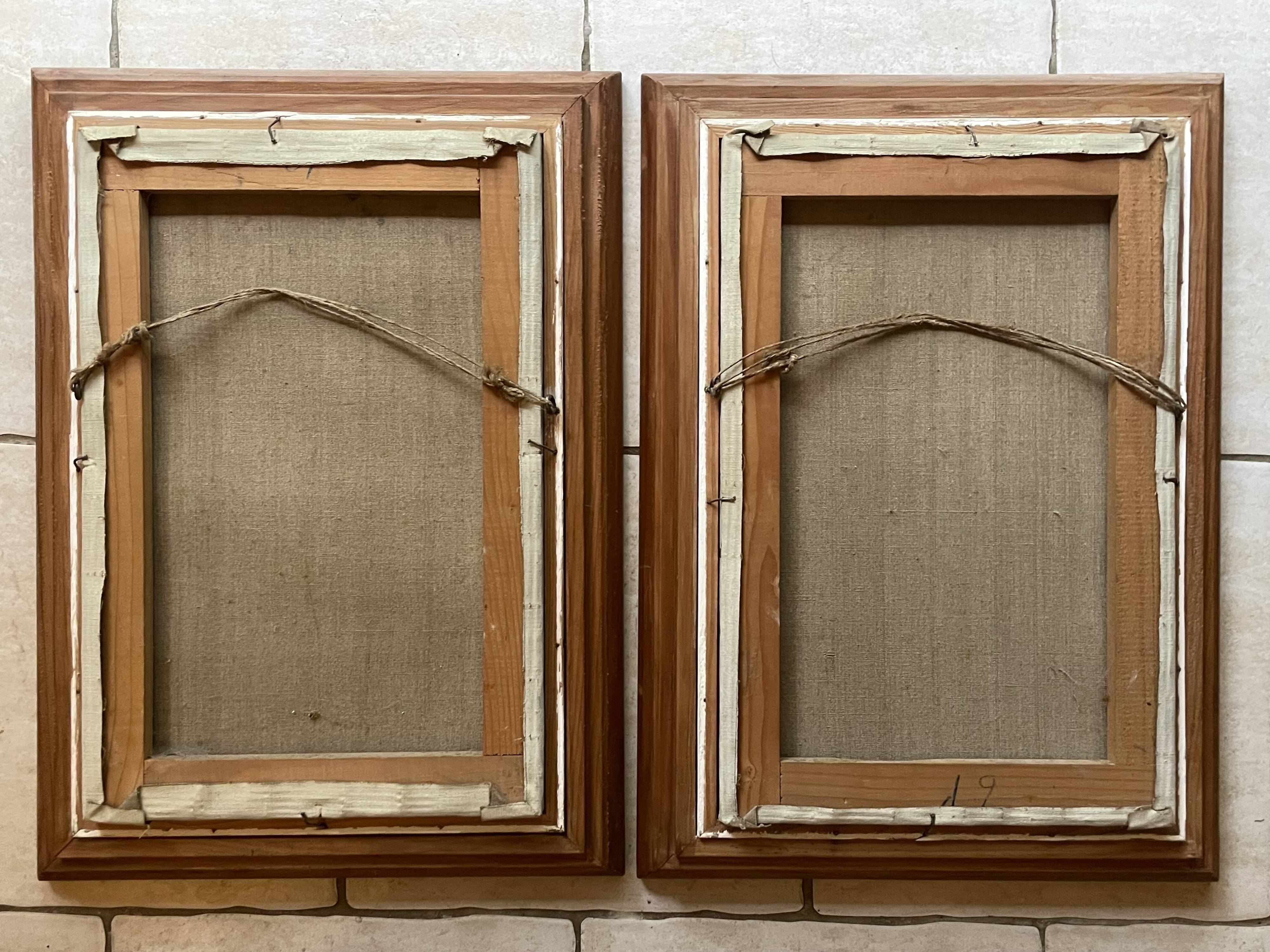 oil on canvas - Pair forming a pendant signed J. Richard