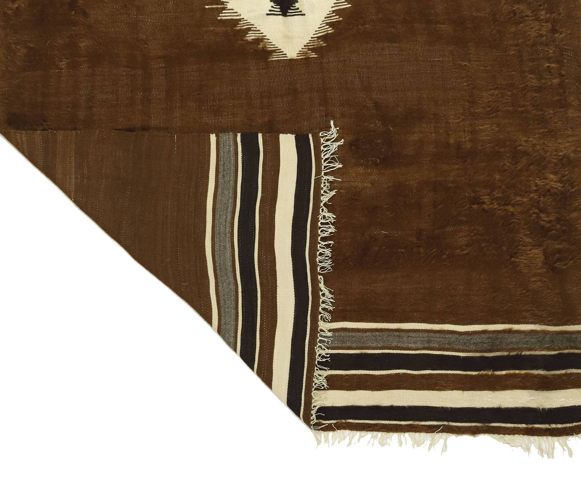 Turkish Anatolian Handmade Vintage Area Rug 190 cm x 137 cm