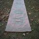Vintage Turkish hallway rug 85x656 cm