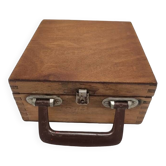 Wooden suitcase