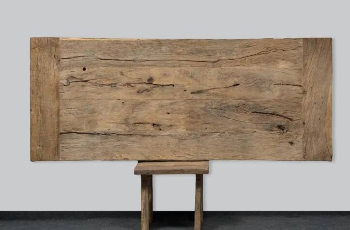 222x90 Rustic Solid Oak Dining Table I Handmade from Reclaimed Oak