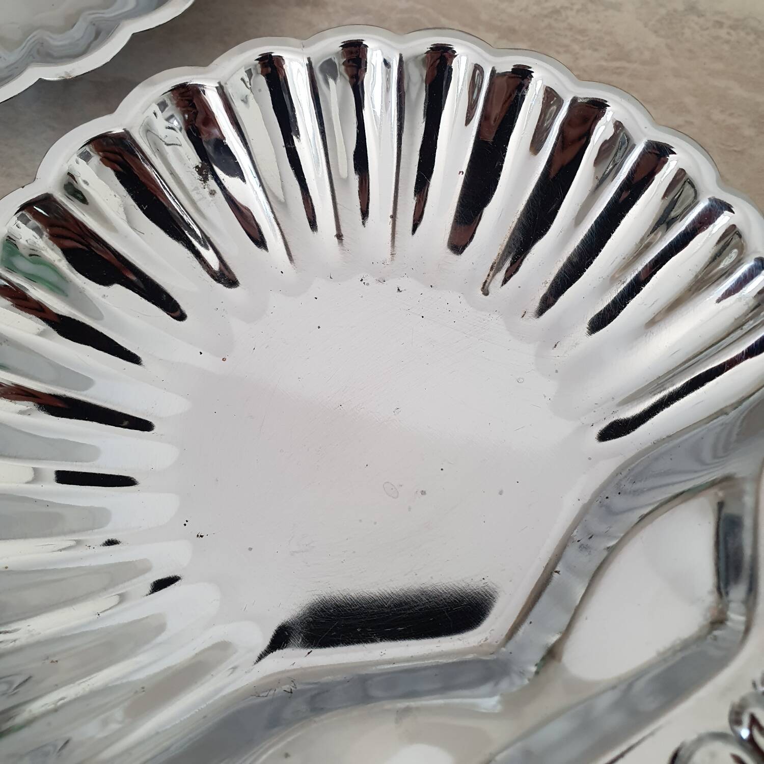 Coupelles / Vide poche Coquille Saint Jacques en inox