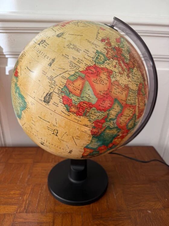 Globe lumineux vintage Scanglobe Made in Denmark