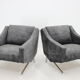 1970s pair of italian design armchairs