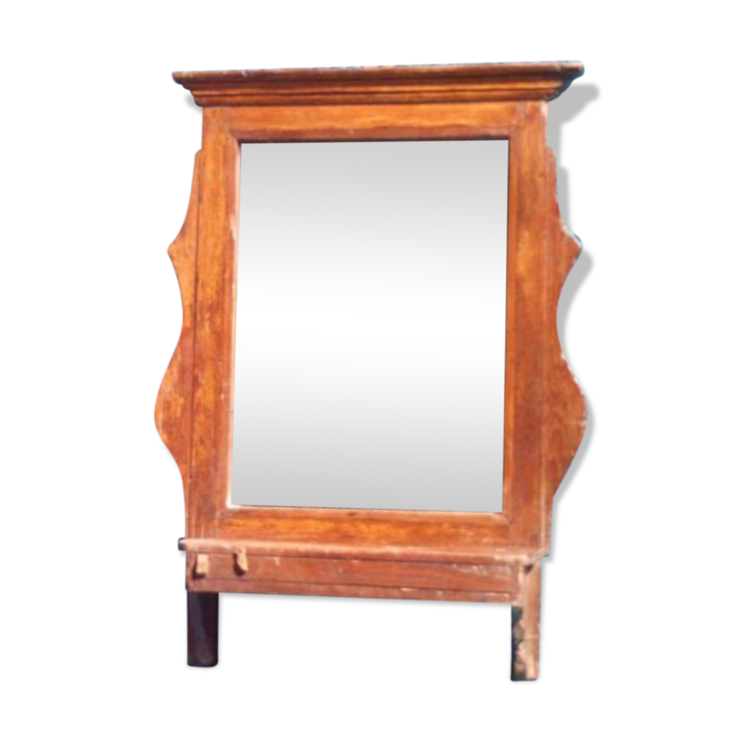 Tablet teak mirror