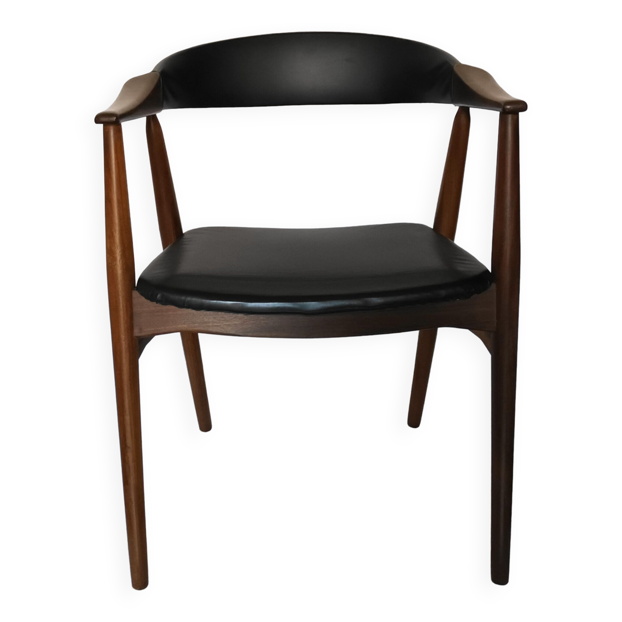 Danish desk chair in teak by Thomas Harlev, 60s