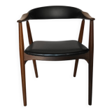 Danish desk chair in teak by Thomas Harlev, 60s