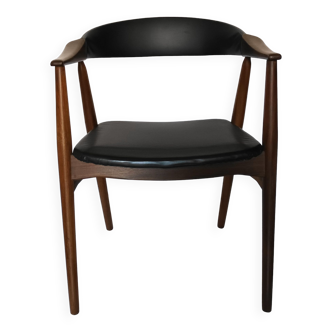 Danish desk chair in teak by Thomas Harlev, 60s