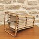 Modernist design table lamp, bamboo and metal