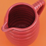 1950s pitcher / spiral broc glazed ceramic