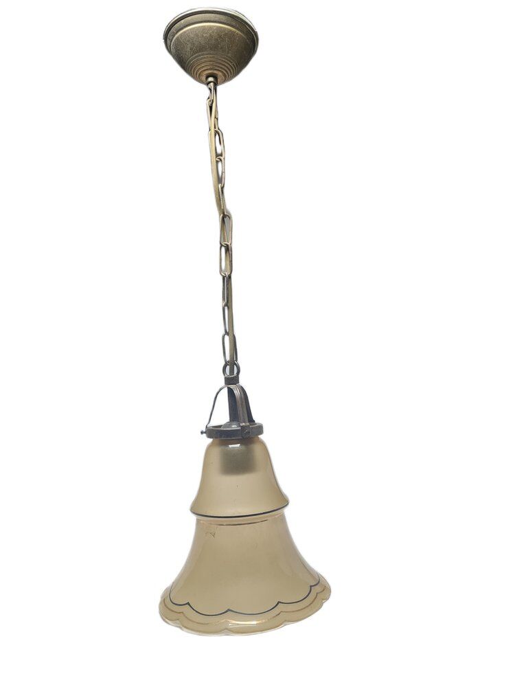 Art Deco pendant lamp, Belgium, 1950s
