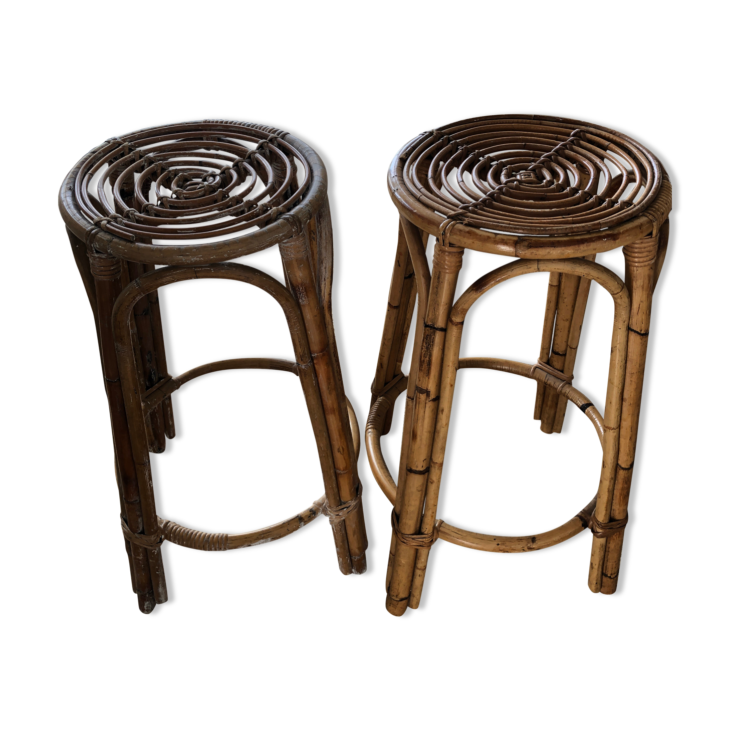 Barstool wicker bamboo