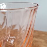 Service of ten arcopal rosaline glasses