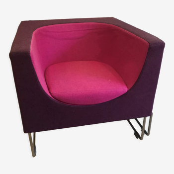 Armchair stua nube pink and parma
