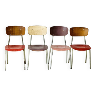 Bistro School chairs, set of 4