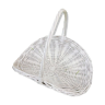 Panier en rotin blanc