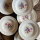 Set of 11 vintage deep plates - Fleurette pattern by Gien
