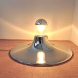 Chrome wall or ceiling light Goccia UFO design space age