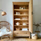 Parisian art deco cabinet 1930 in raw wood