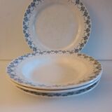 lot 4 plates U&C Sarreguemines model Léonie year 1918