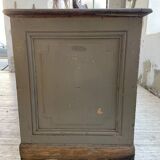 XXL walnut trade counter with multiple drawers