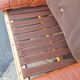 Scandinavian bench in wood and leather by Soda Galvano for Liebe Mobel