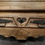 Bonnetière a chapeau de gendarme de style Louis XV en merisier XIX siècle