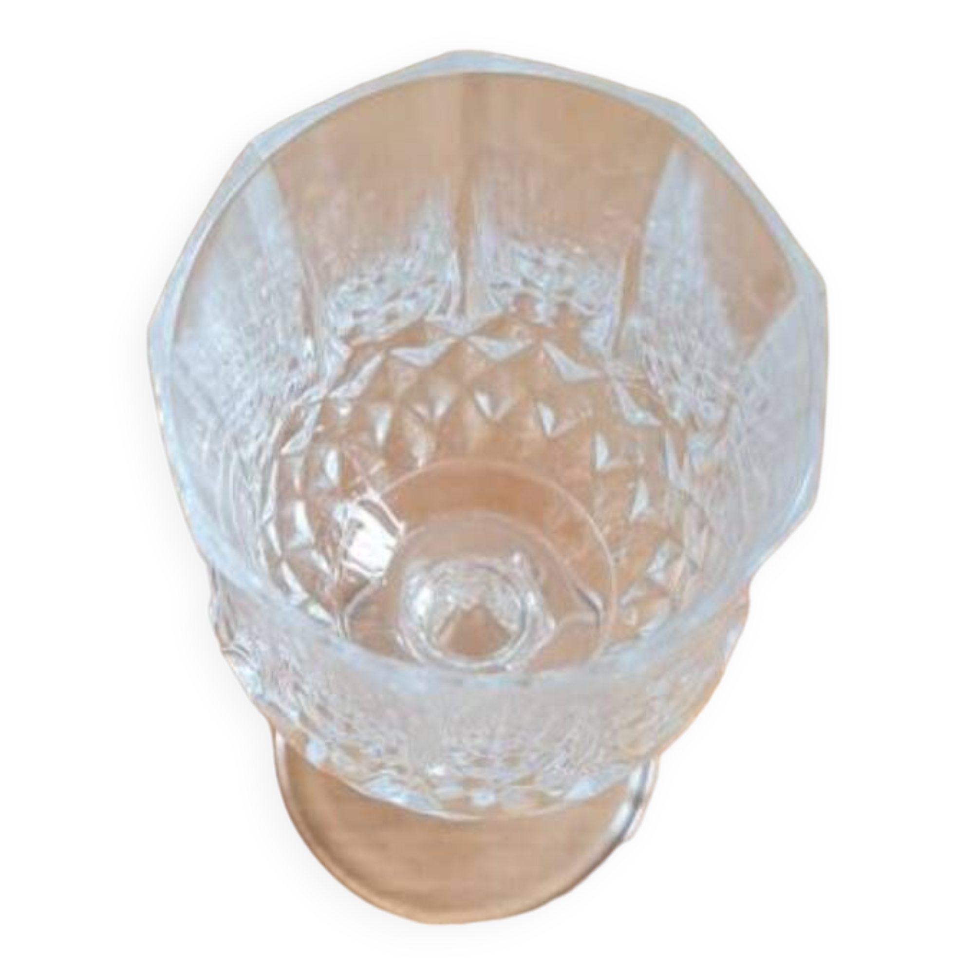 Service of 6 crystal wine glasses