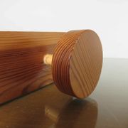 Scandinavian wall coat rack, in 70s pine