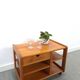 Deense teak audio trolley met lade vintage tv meubel
