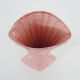 Vintage shell vase in pink ceramic from the 50s