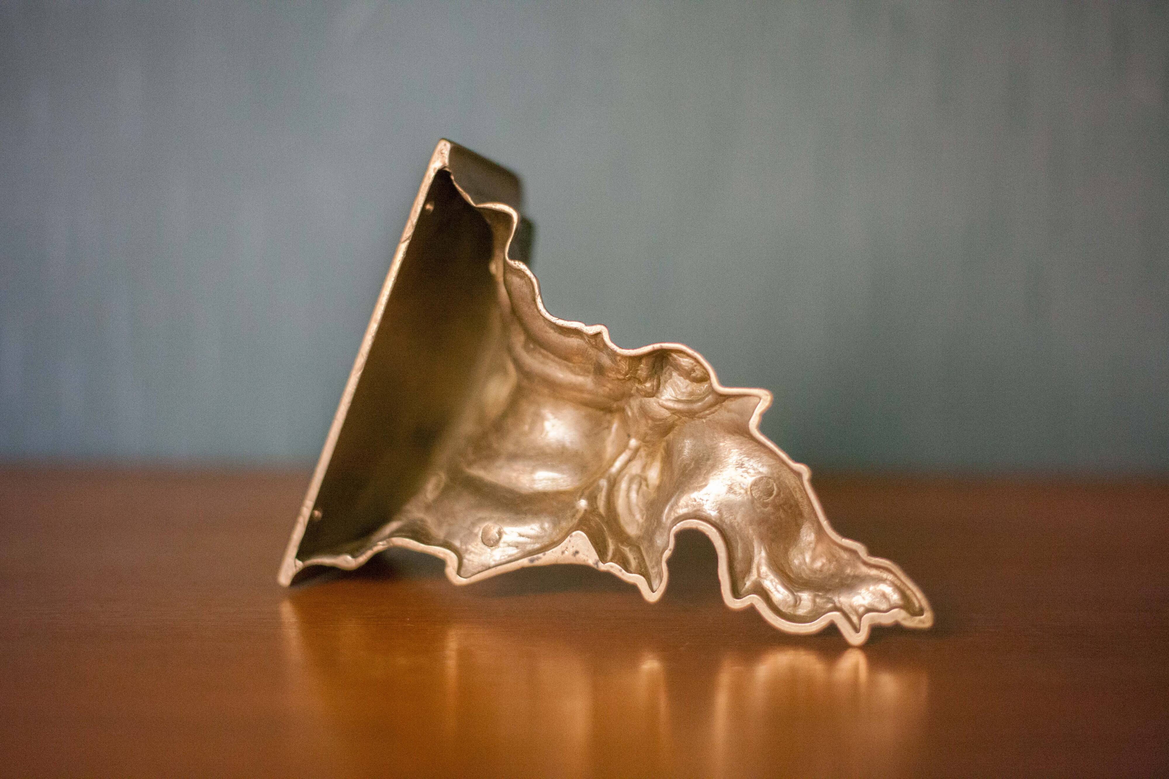 Rococo bronze wall console, small wall shelf, wall light, interior decoration