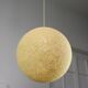 Vintage 1960s Granulate Ball Pendant Lamp: Mid-Century Modern Sphere Light