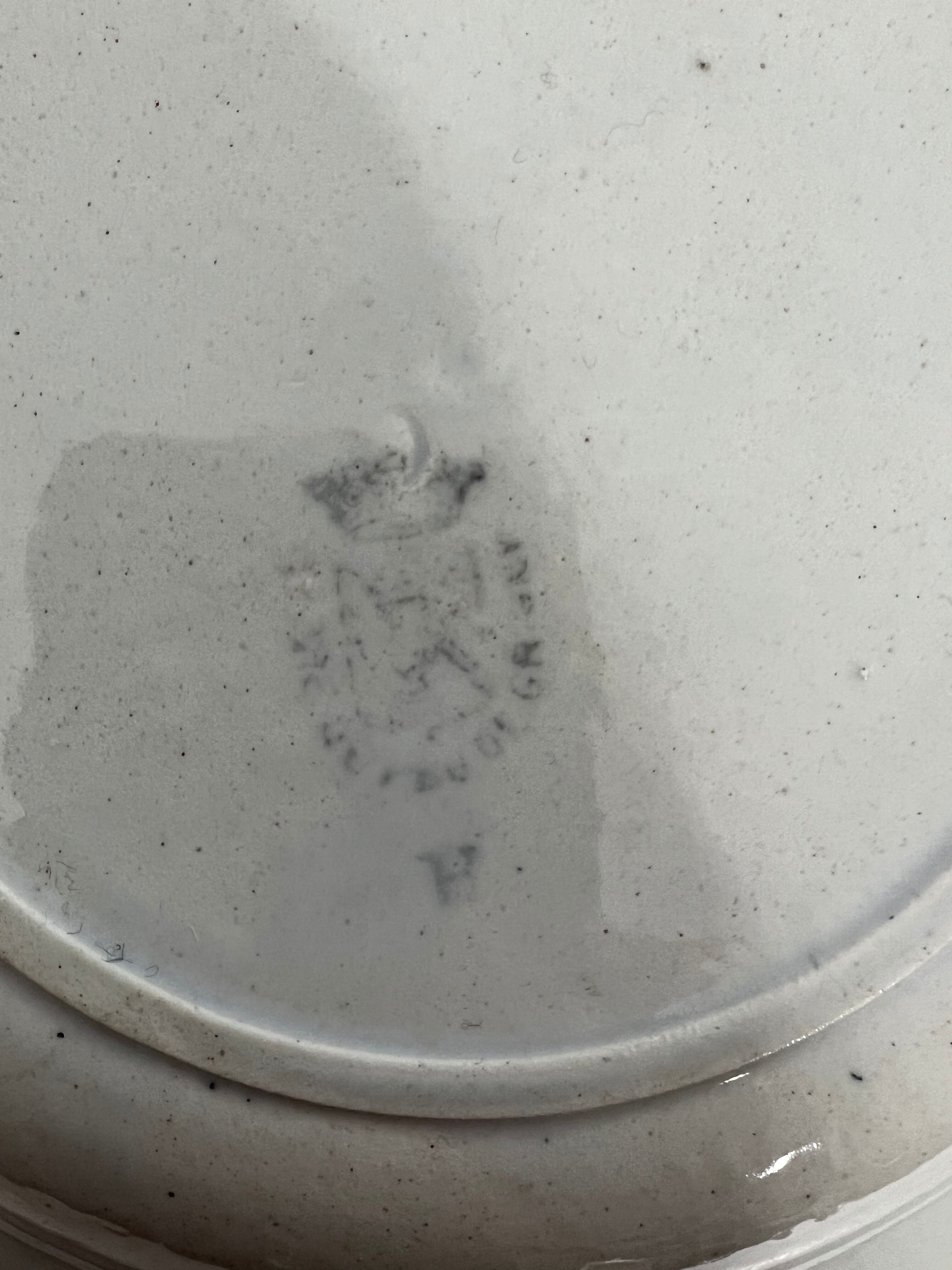 Set of 2 hollow plates Grigny - Terre de Fer