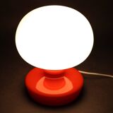 Lampe de table champignon en verre opalin Stepan Tabery des années 1970, Tchécoslovaquie