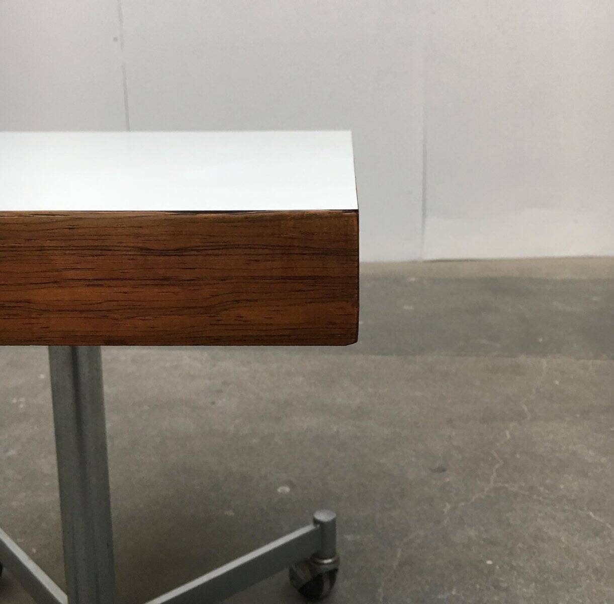 Side table in metal and wood by Artifort, 1960s