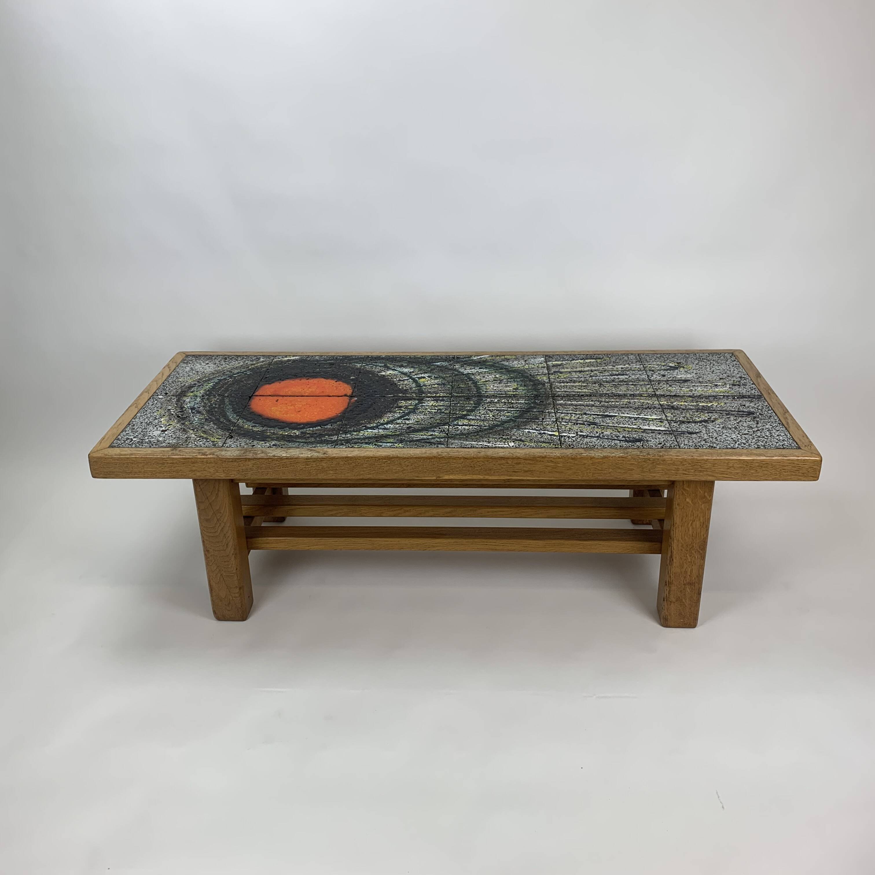 Mid-century design ceramic coffee table, 1970’s