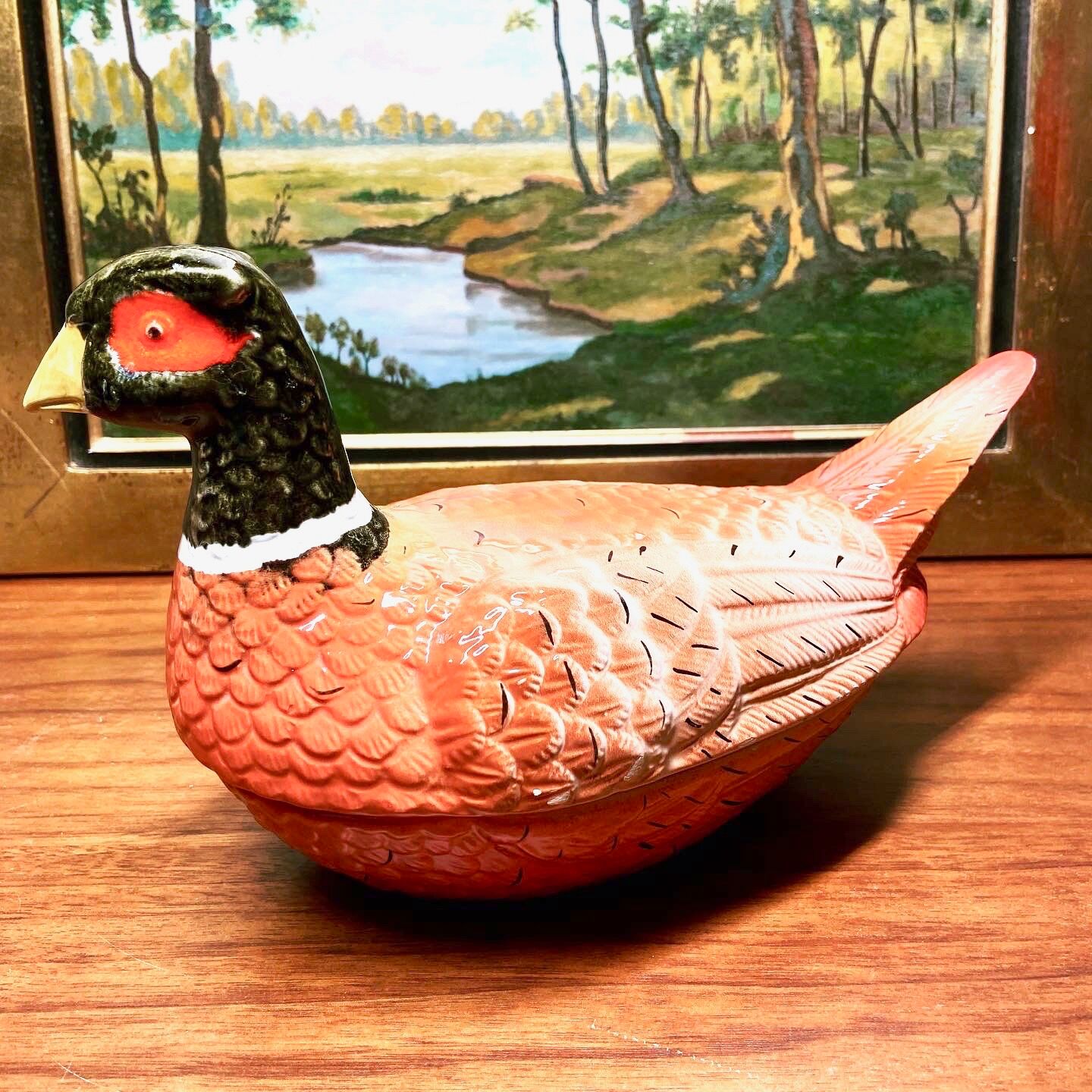 Pheasant terrine in faience Michel Caugant