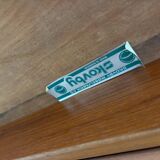 Vintage Skovby extendable oval table teak