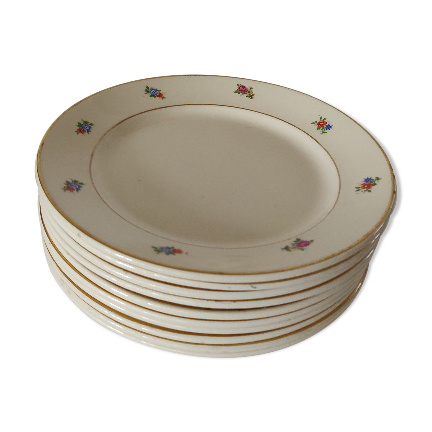 10 Badonviller dessert plates