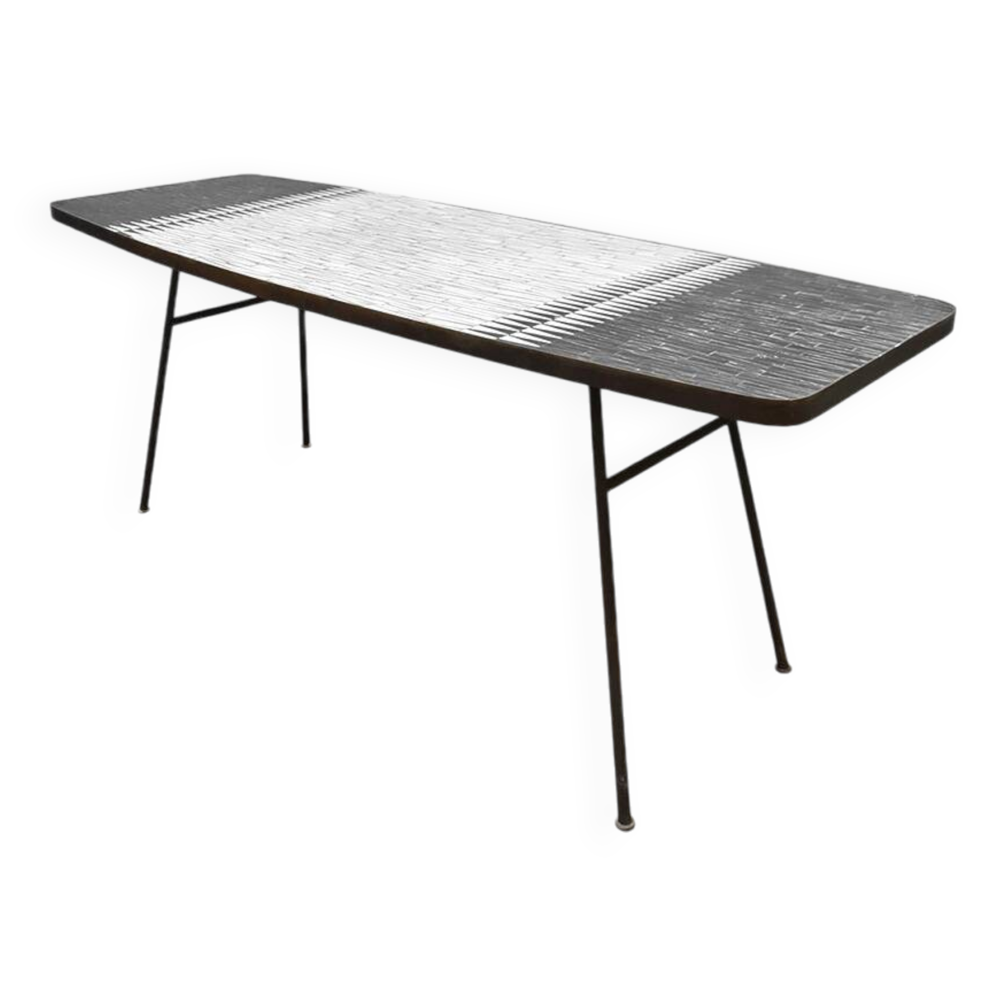 Vintage sculptural mosaic coffee table