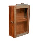 Original polychrome Burmese teak display case