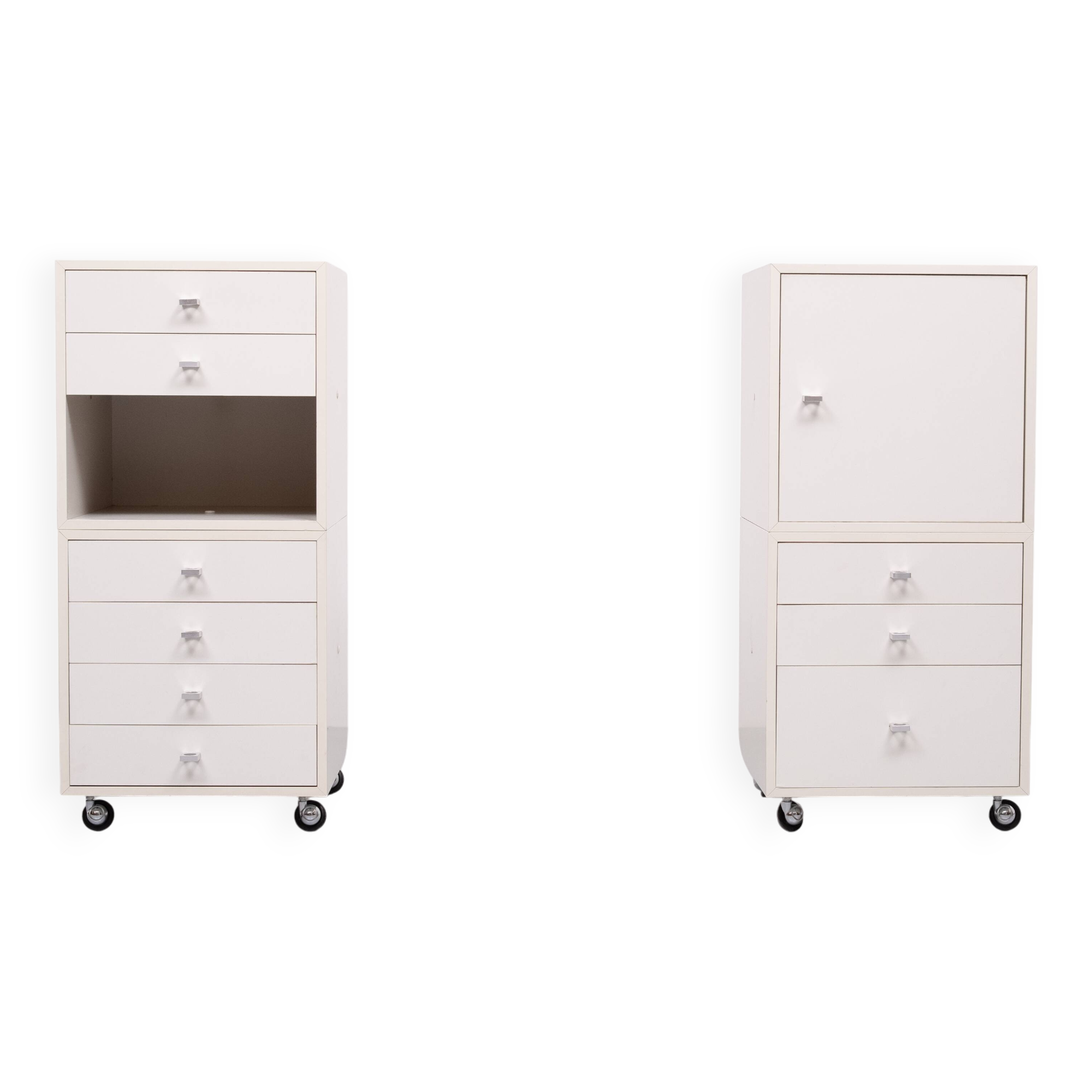 Pair of Q BUS cabinets by Cees Braakman for Pastoe, 1960s