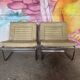 Rare pair of prototype armchairs by Erik Jorgensen.