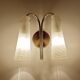 Applique italienne vintage en verre double