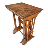 Set of 4 nesting tables Art Nouveau 1930s