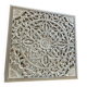 Magnificent carved frame with an interior mirror made of mango wood.