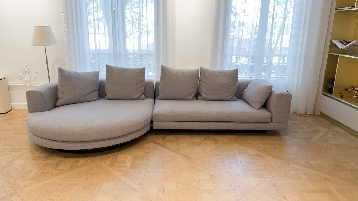 MINOTTI Round Large Chaise Longue Sofa